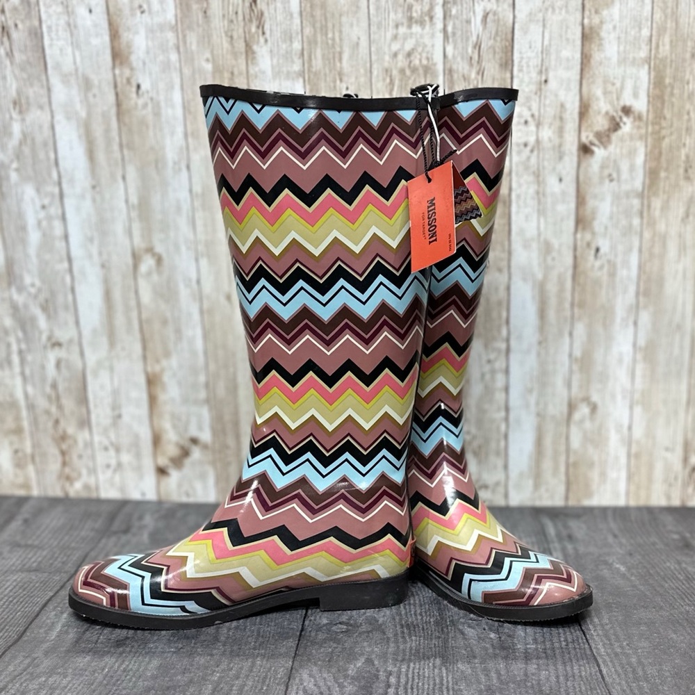 Missoni for Target Rainboots